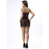 Livco Corsetti Fashion - Pilar Lc 20207 Babydoll + String Noir L/Xl